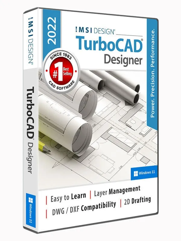 TurboCAD Designer 2022 - Instant Download for Windows